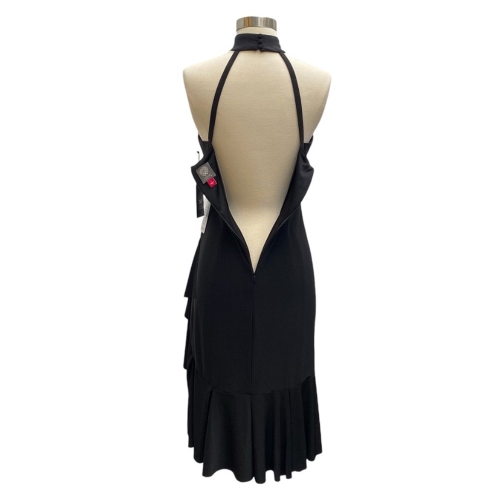Vince Camuto Elegant Black Halter Mini Dress - Picture 7 of 10